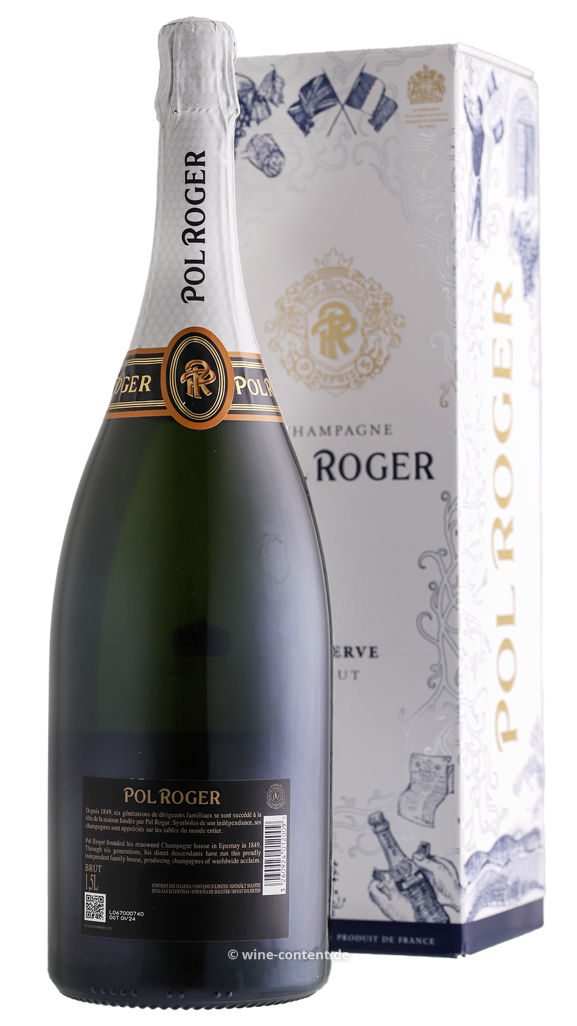 3er-Paket Champagner Réserve Brut Magnum