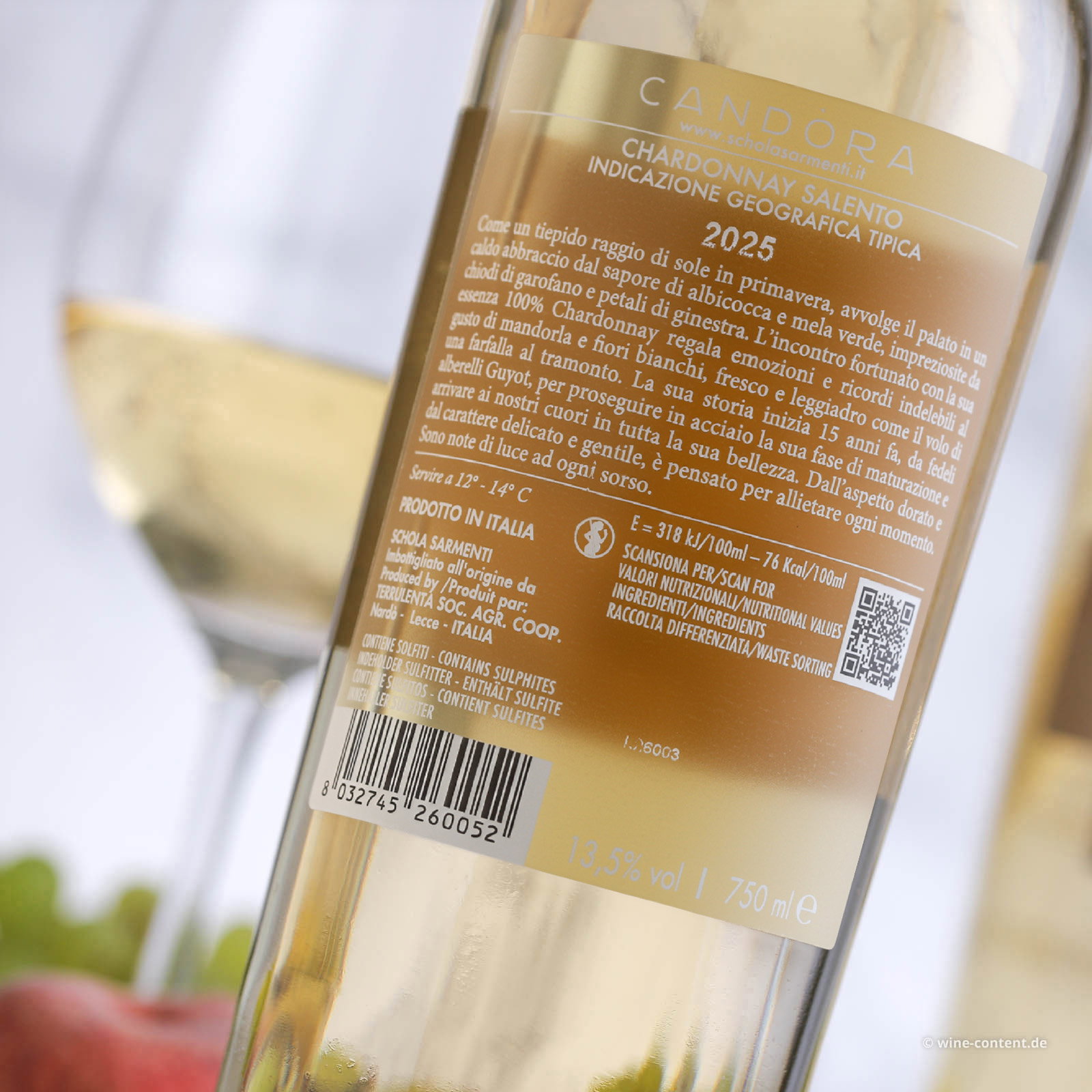 Chardonnay Salento 2025 Candòra