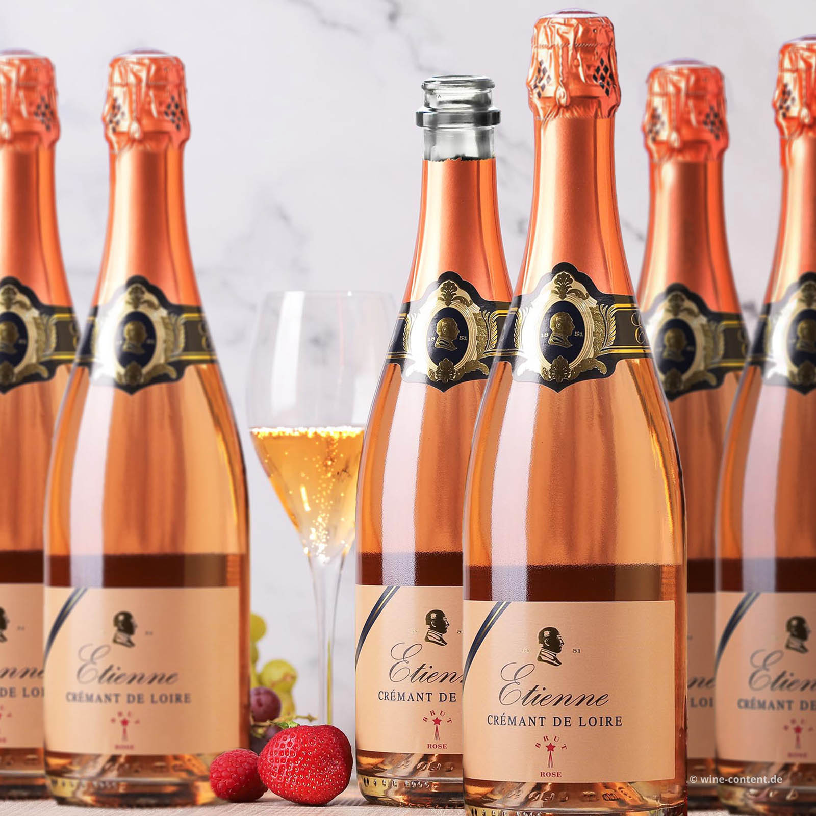 6er-Sparpaket Crémant de Loire Rosé Etienne Brut