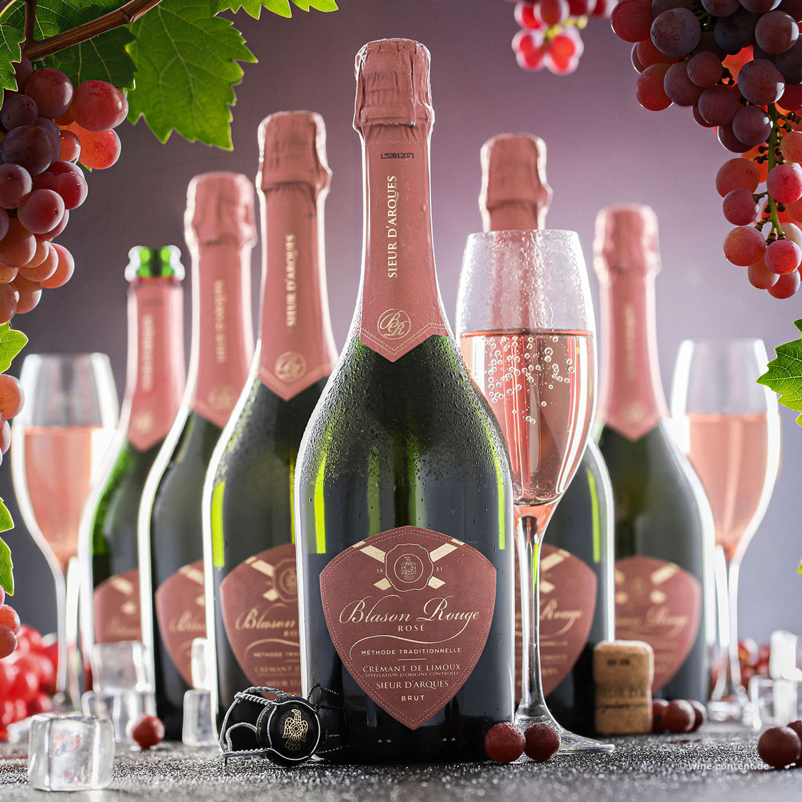 6er-Sparpaket Crémant de Limoux Rosé Blason Rouge Brut
