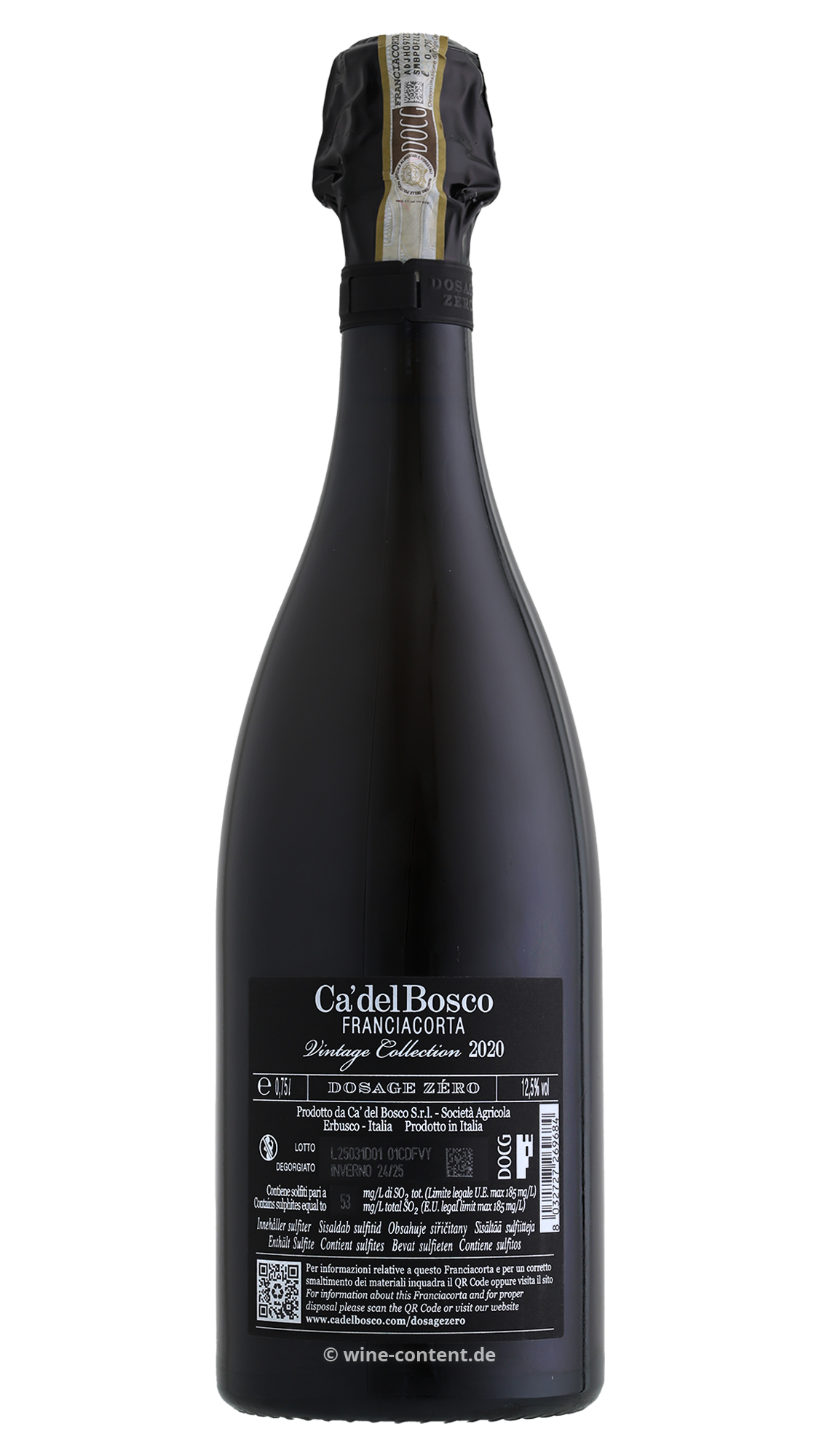 Franciacorta Vintage Collection 2020 Dosage Zero