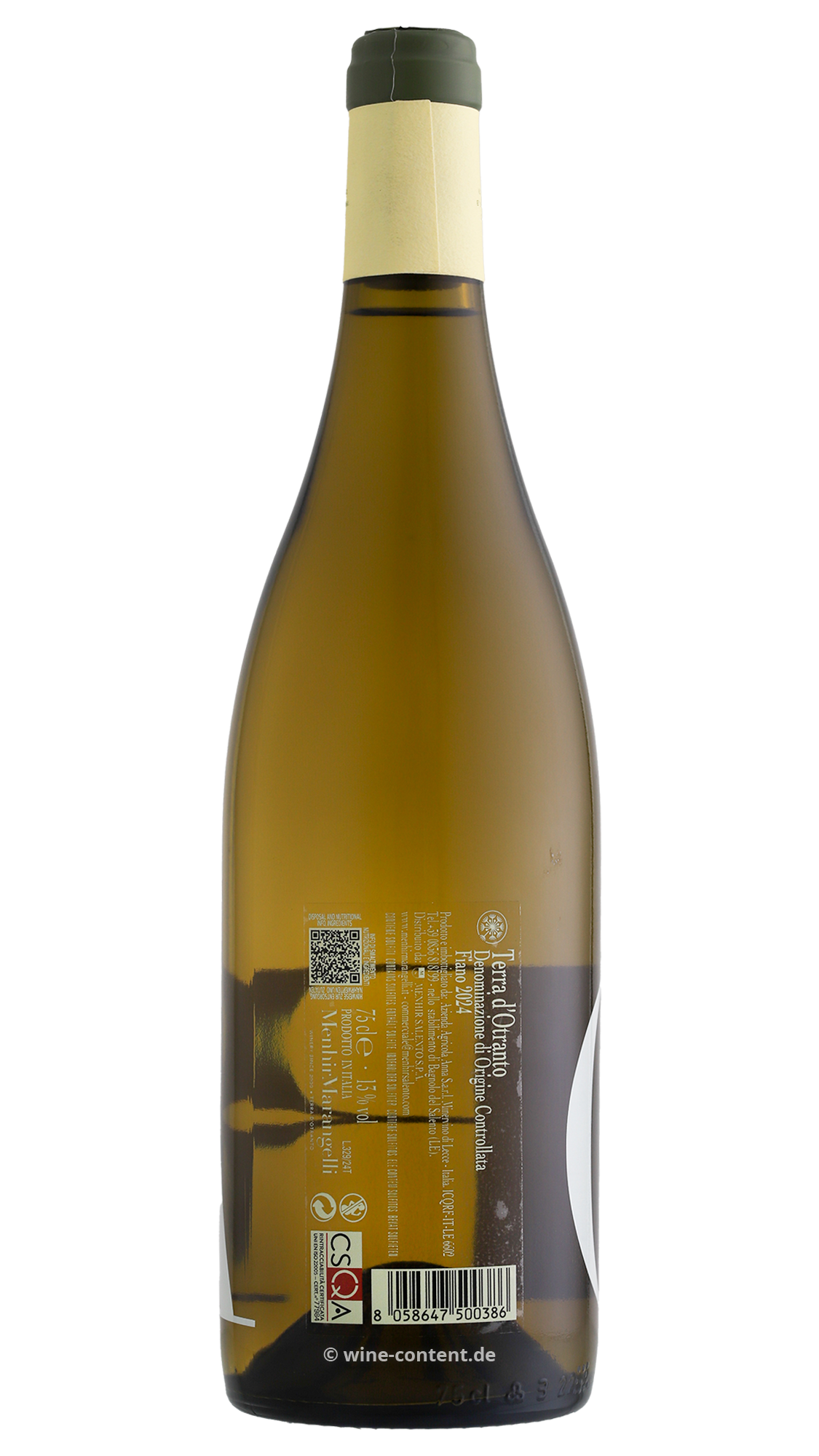 Fiano Terra d'Otranto 2024 Ora