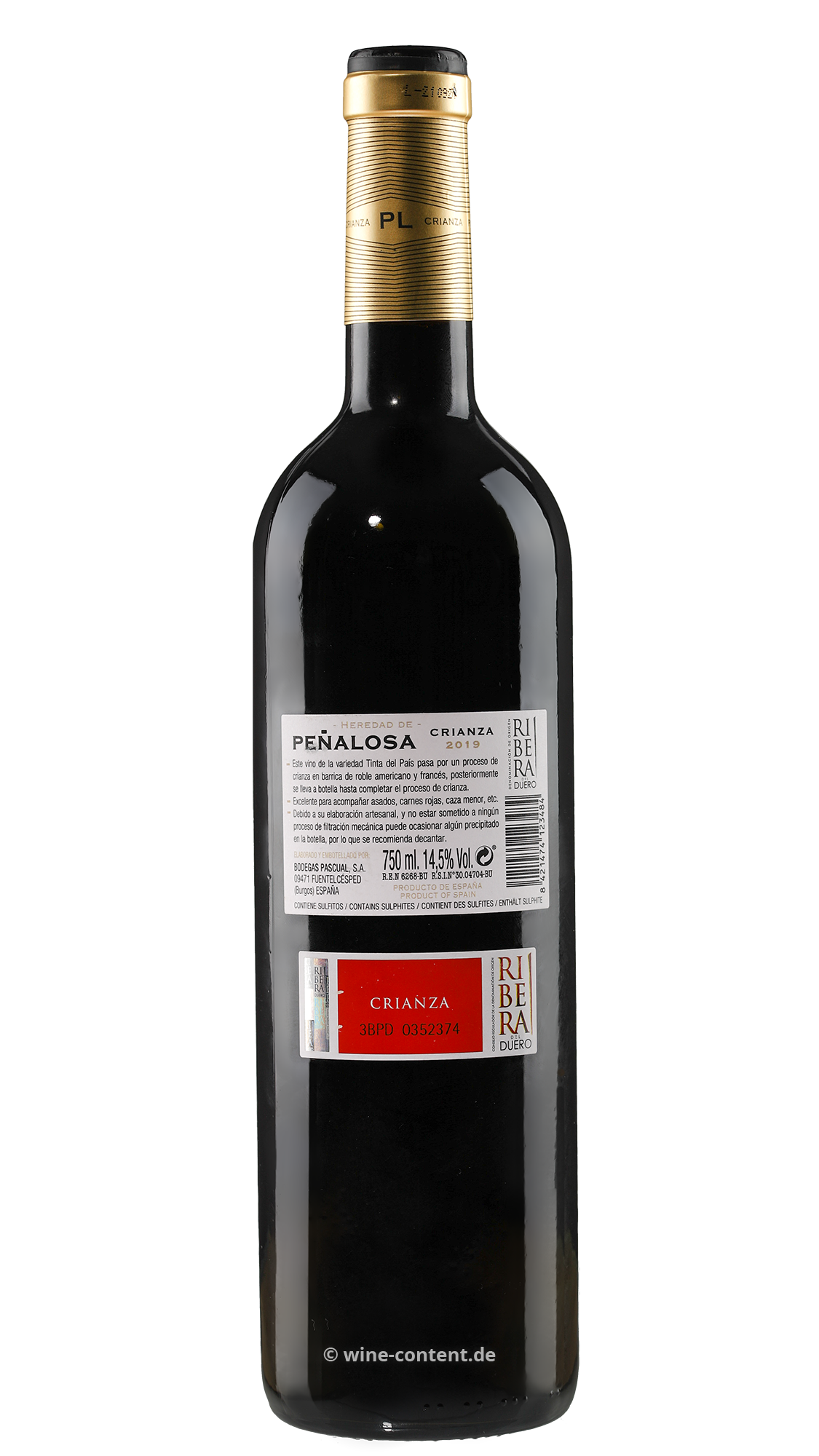 Tempranillo Crianza 2019 Peñalosa