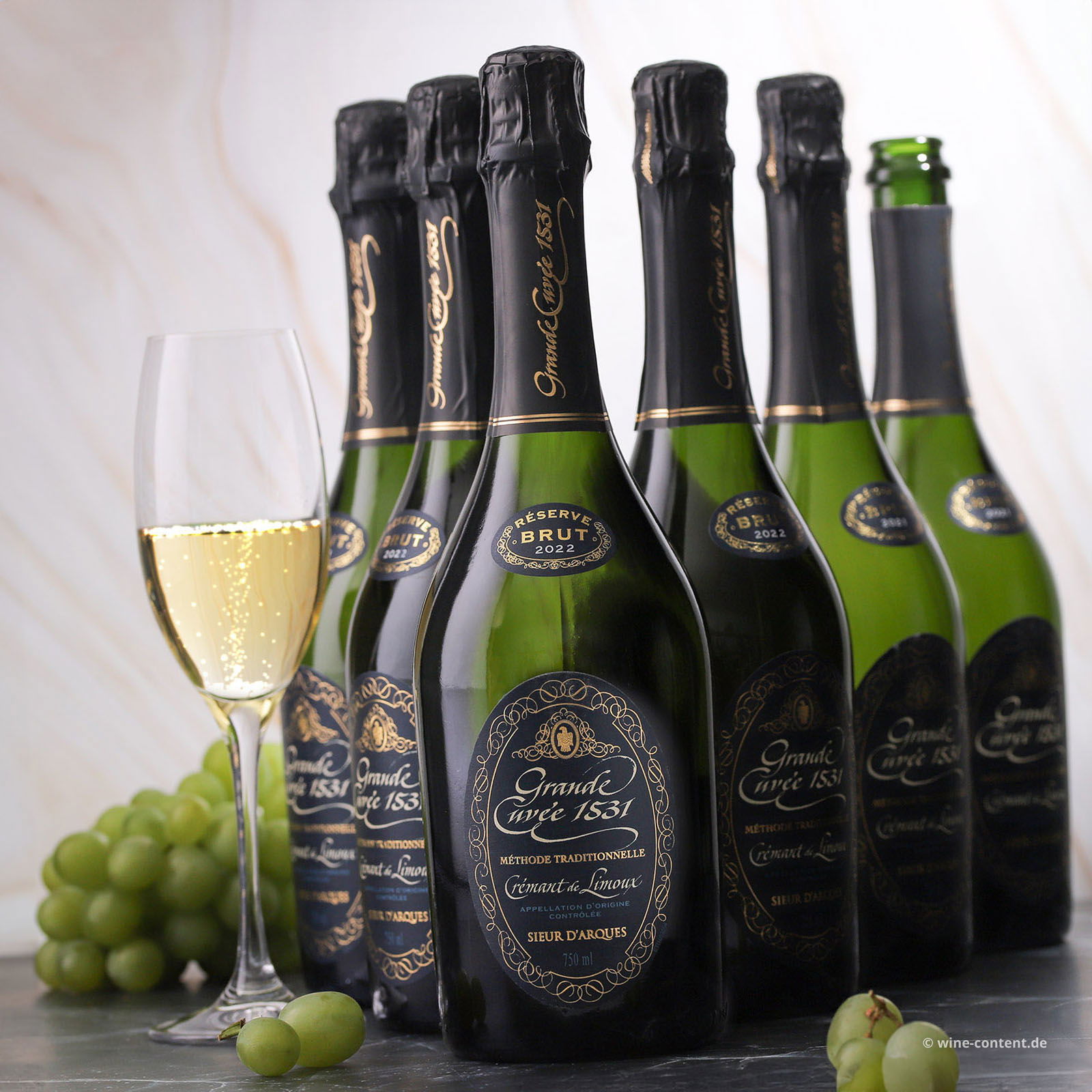 6er-Sparpaket Crémant de Limoux Réserve 2022 Grande Cuvée 1531 Brut