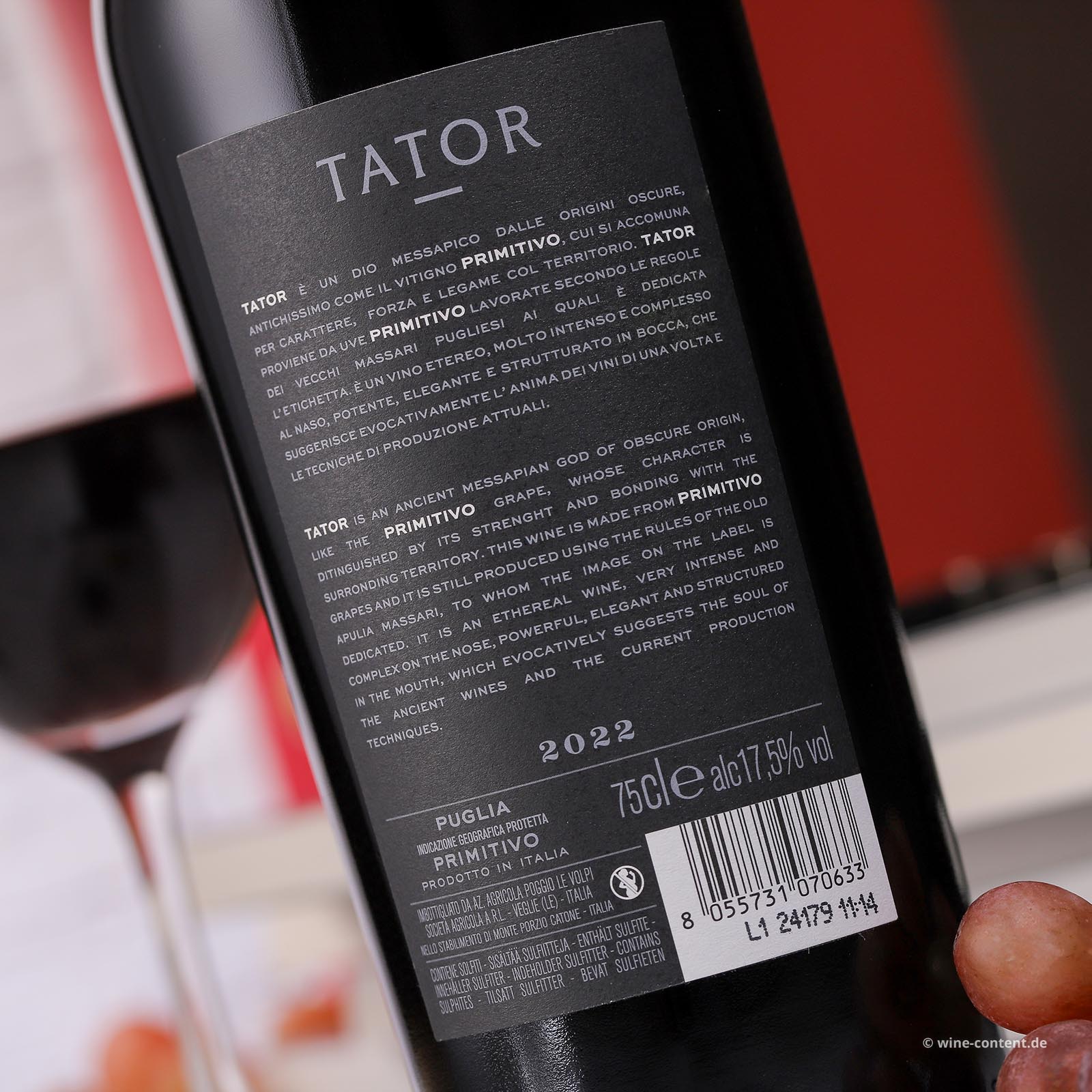 Primitivo 2022 Tator Collezione Privata