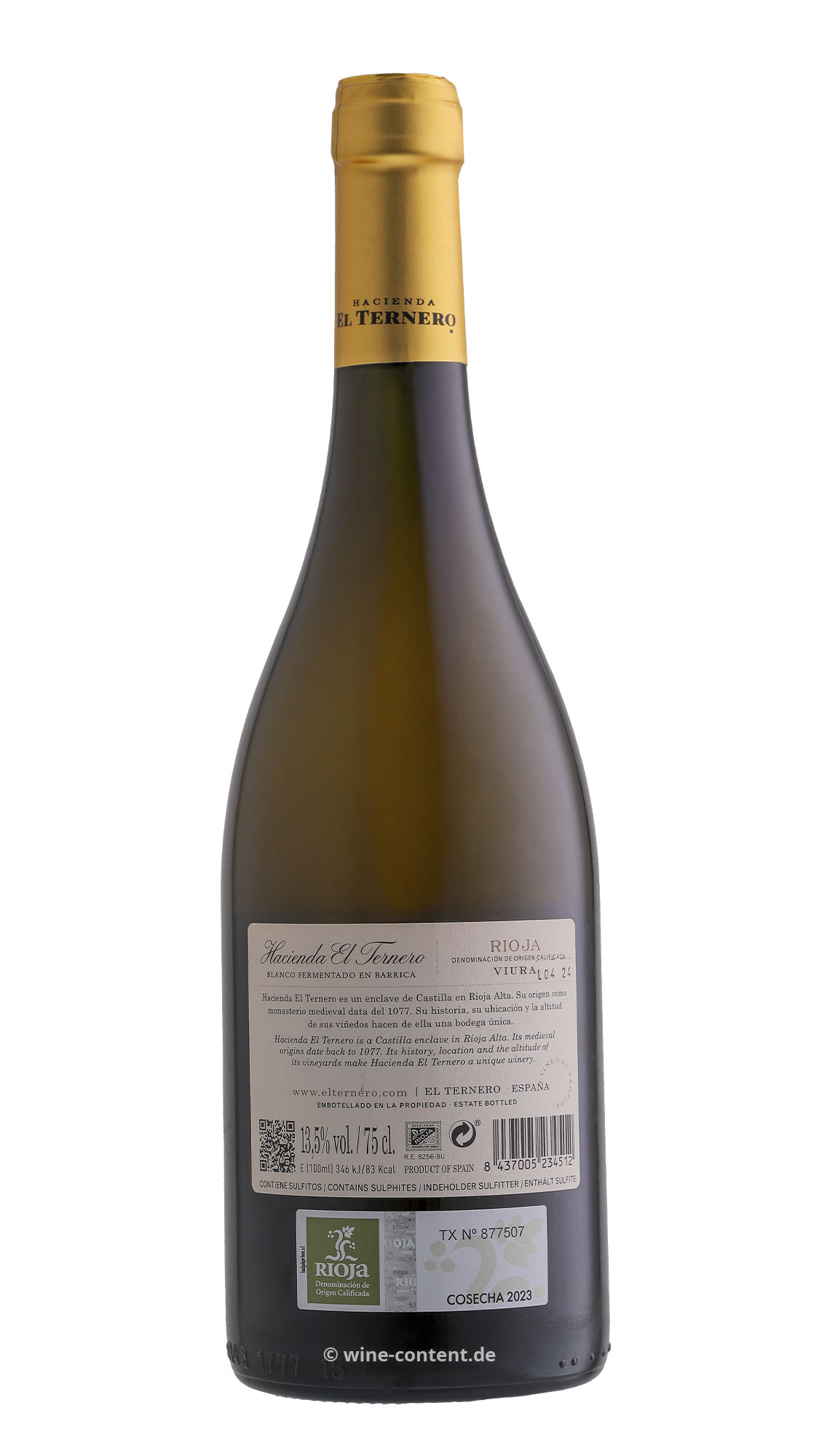 Rioja Blanco 2023 Fermentado en Barrica Rioja Blanco 2023 Fermentado en Barrica