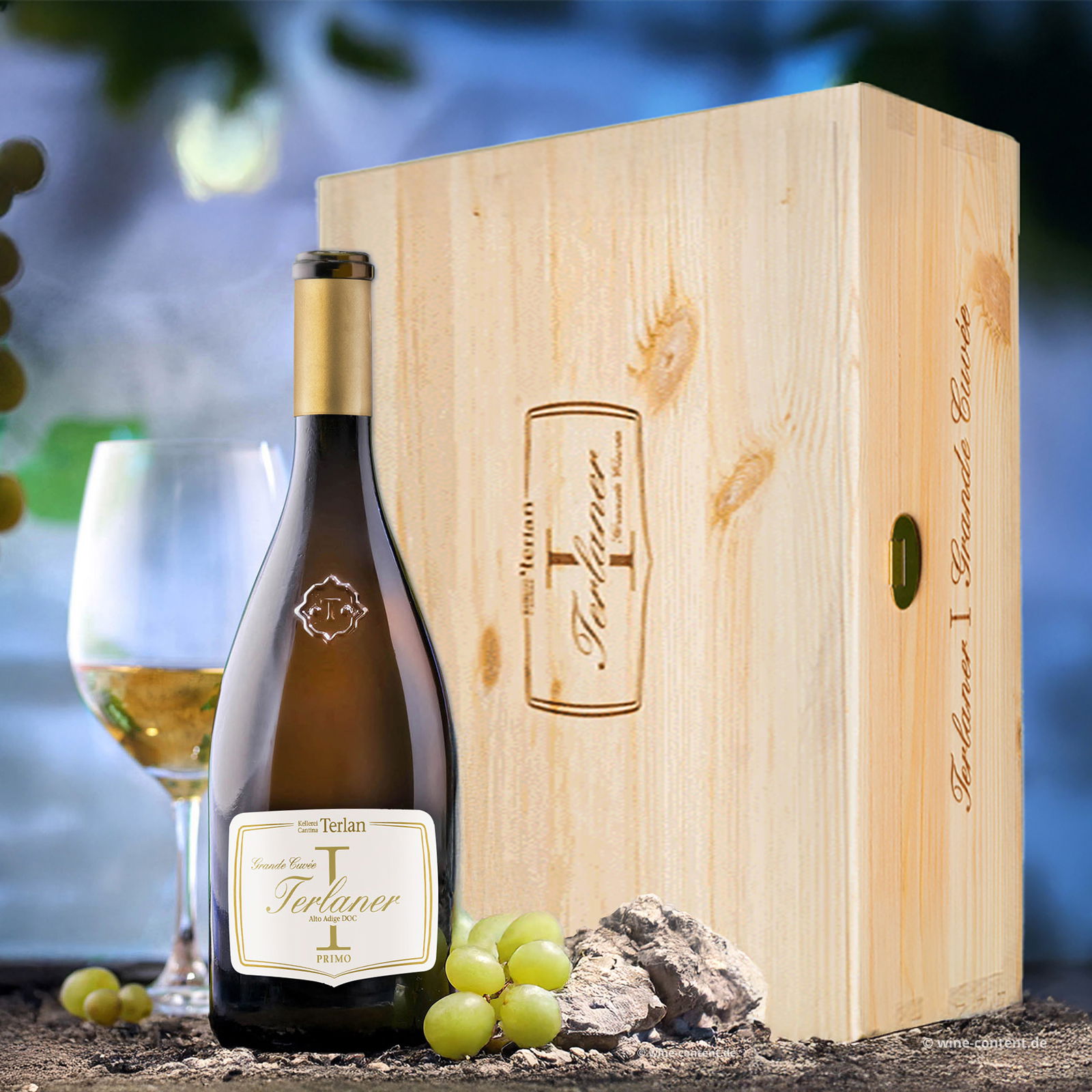 3er-Holzkiste Terlaner I Primo Grande Cuvée 2021