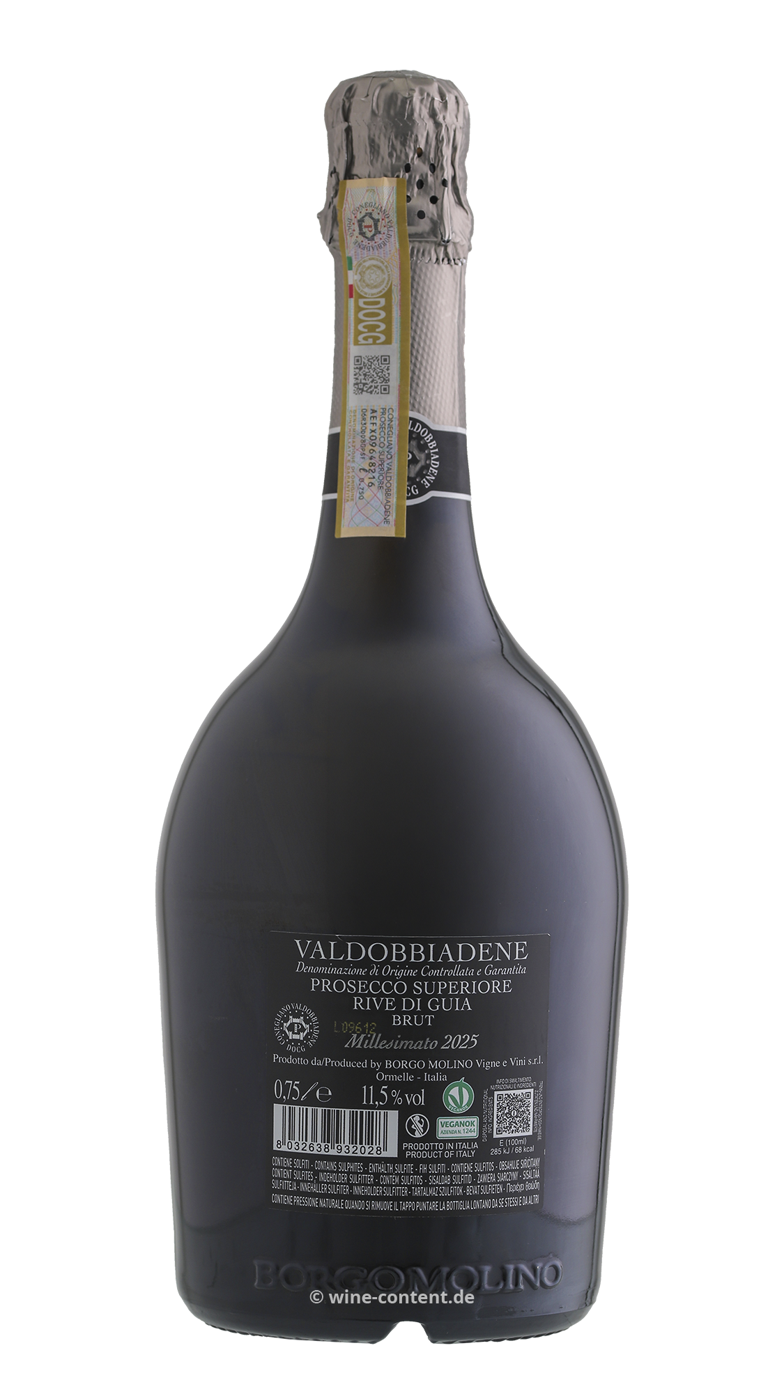 6er-Sparpaket Prosecco Superiore 2025 Rive di Guia Brut