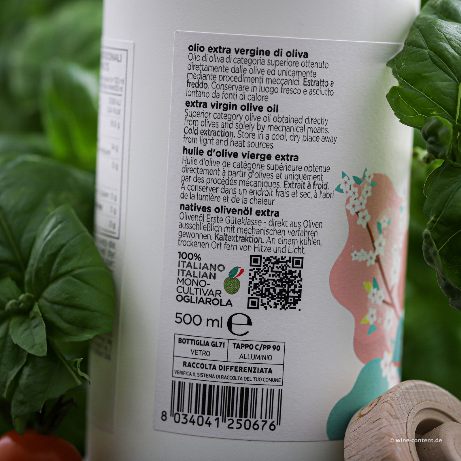 0,5 L Olivenöl Extra Vergine 2025 Ogliarola