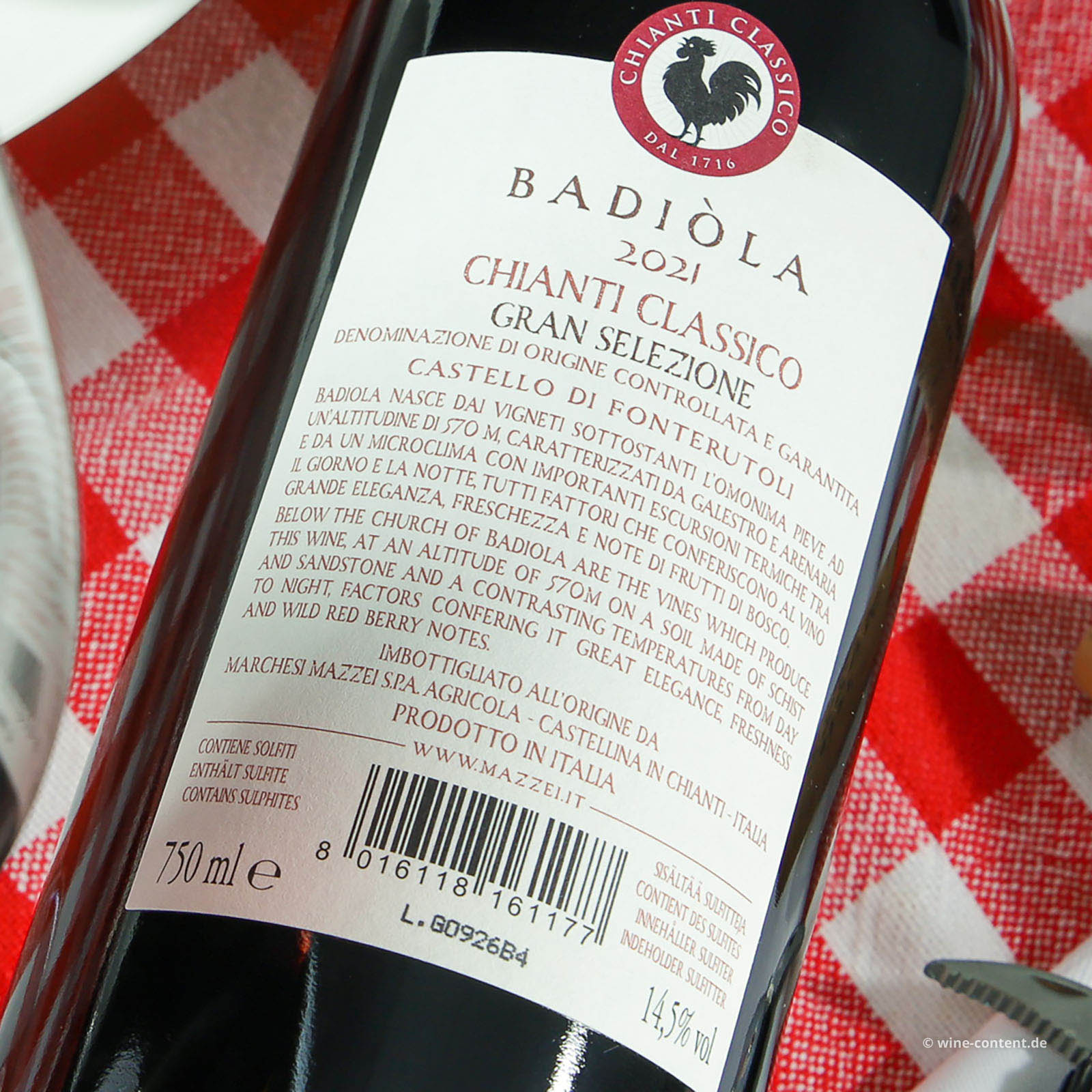 Chianti Classico Gran Selezione 2021 Badiòla