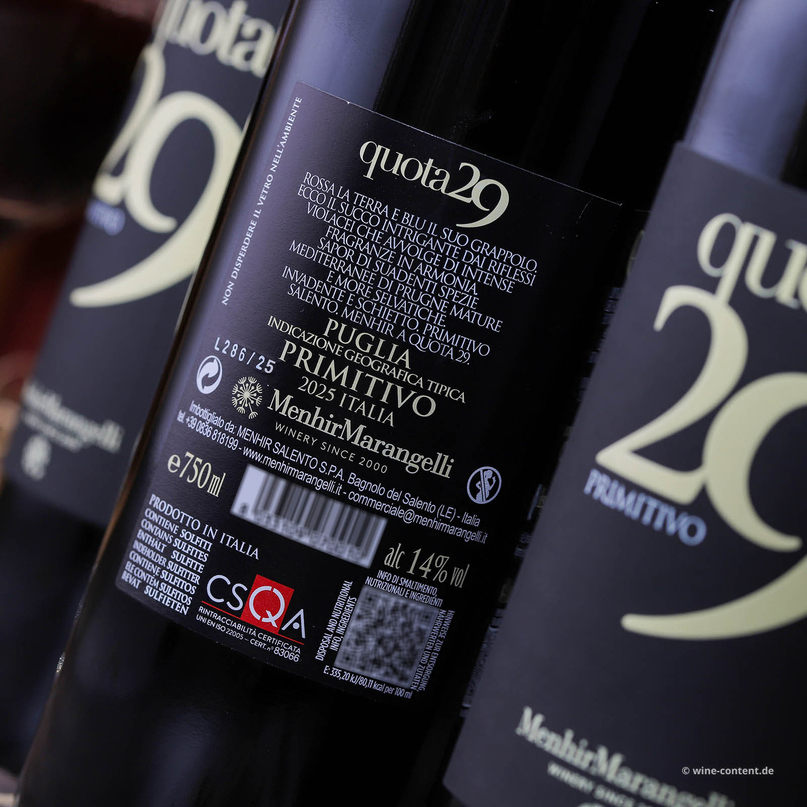 6er-Sparpaket Primitivo 2025 Quota 29