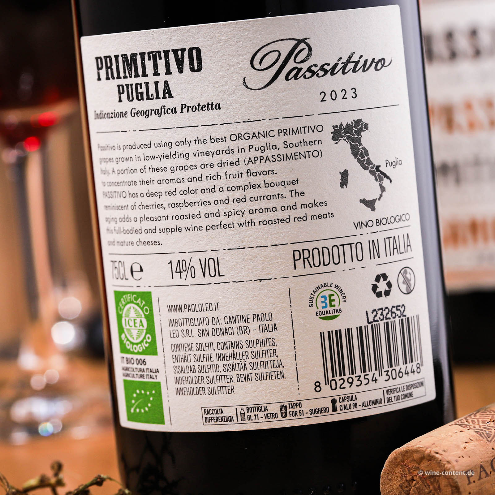 Primitivo 2023 Passitivo Bio