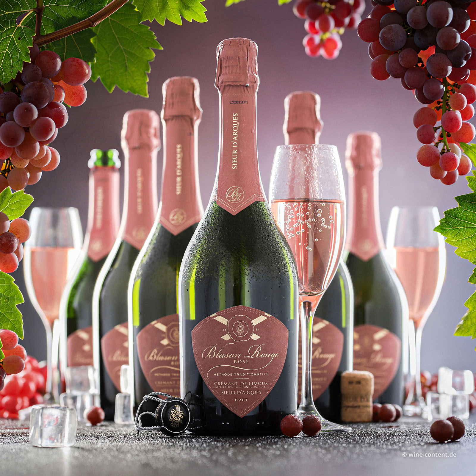 6er-Sparpaket Crémant de Limoux Rosé Blason Rouge Brut