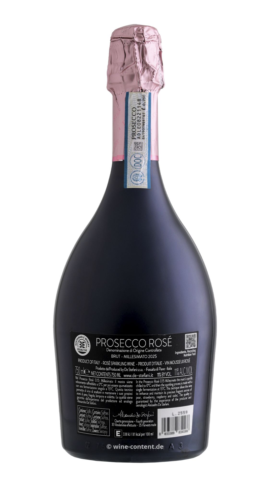6er-Sparpaket Prosecco Rosé 2025 0.15 Brut
