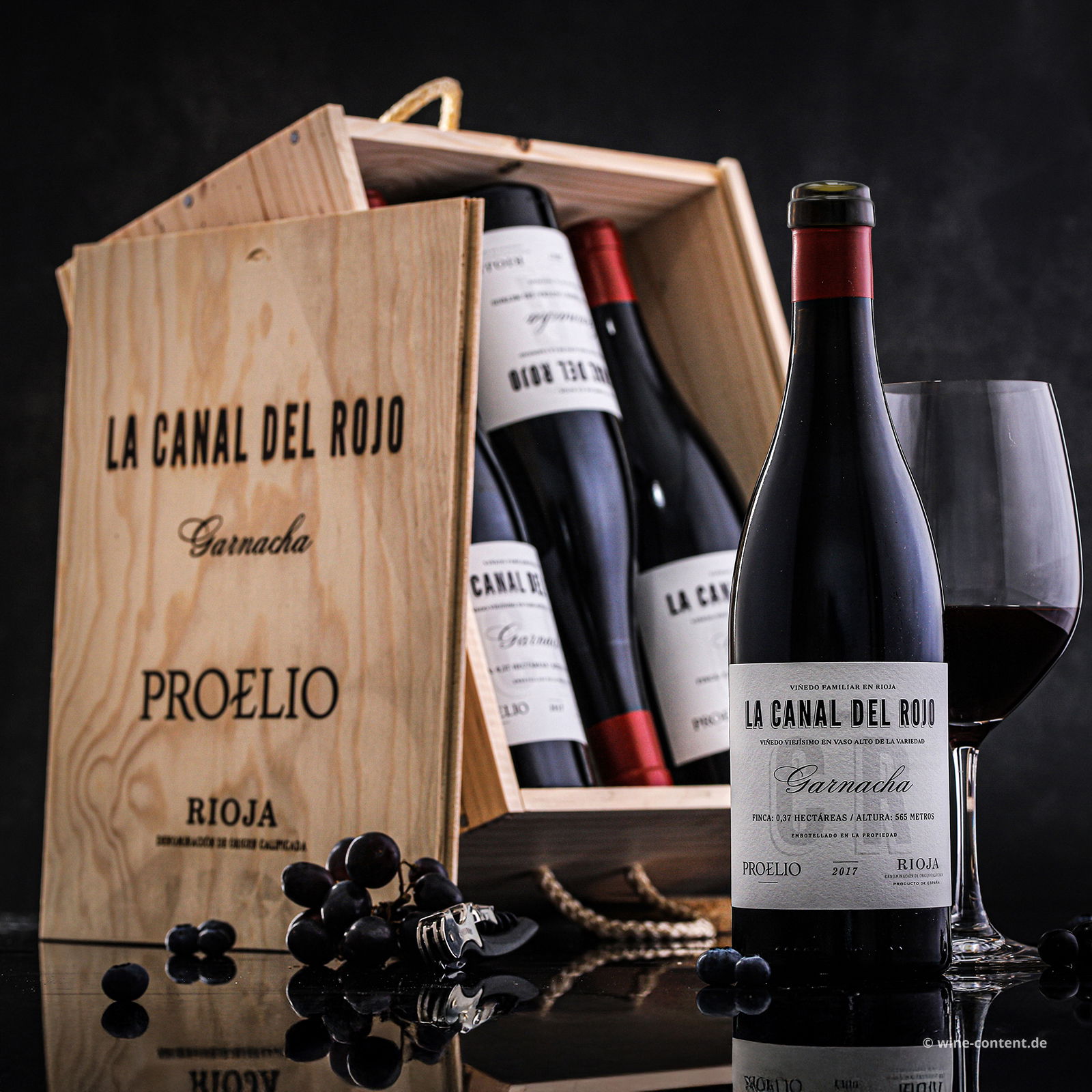 6er-Holzkiste Rioja 2017 Garnacha La Canal del Rojo