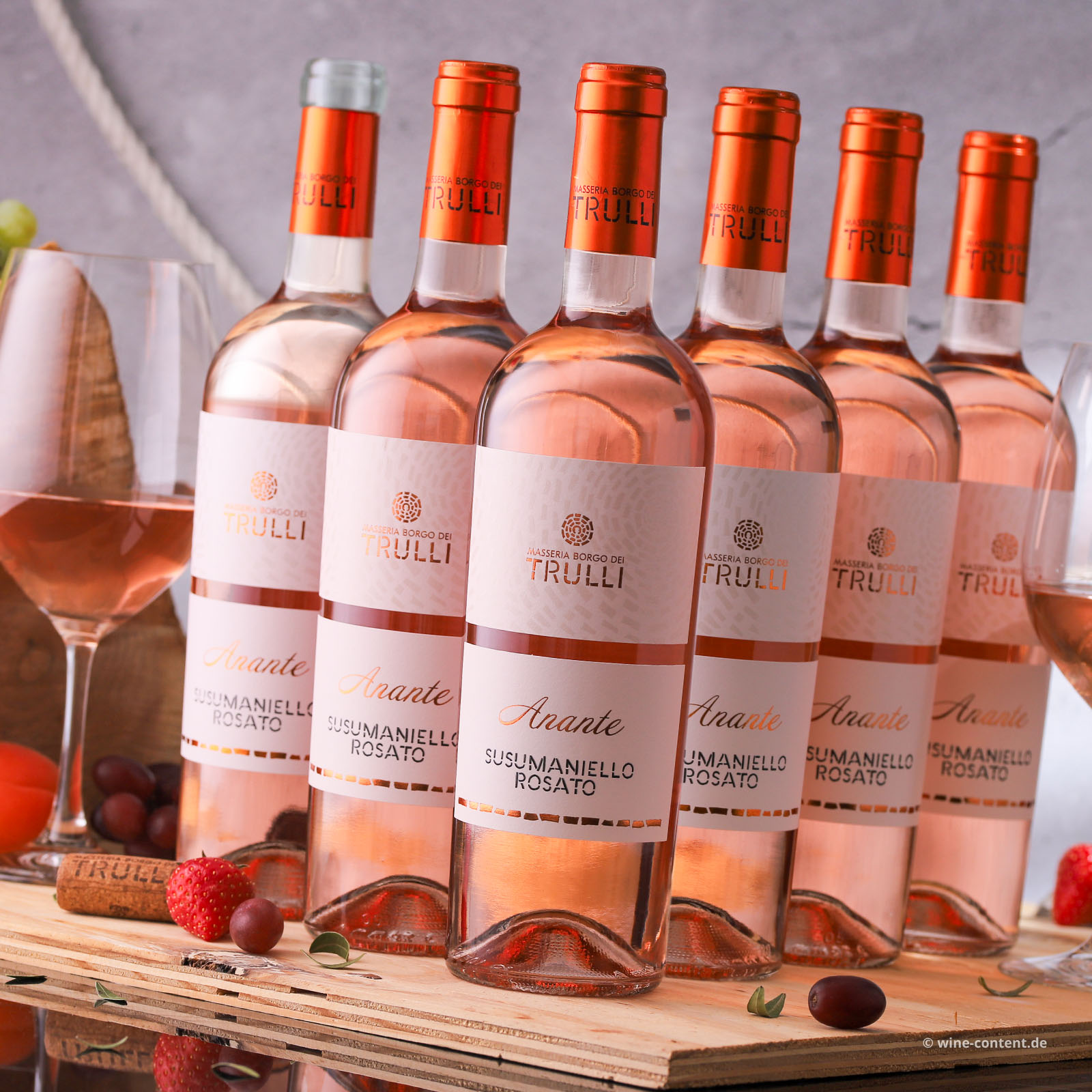 6er-Sparpaket Susumaniello Rosato 2025 Anante