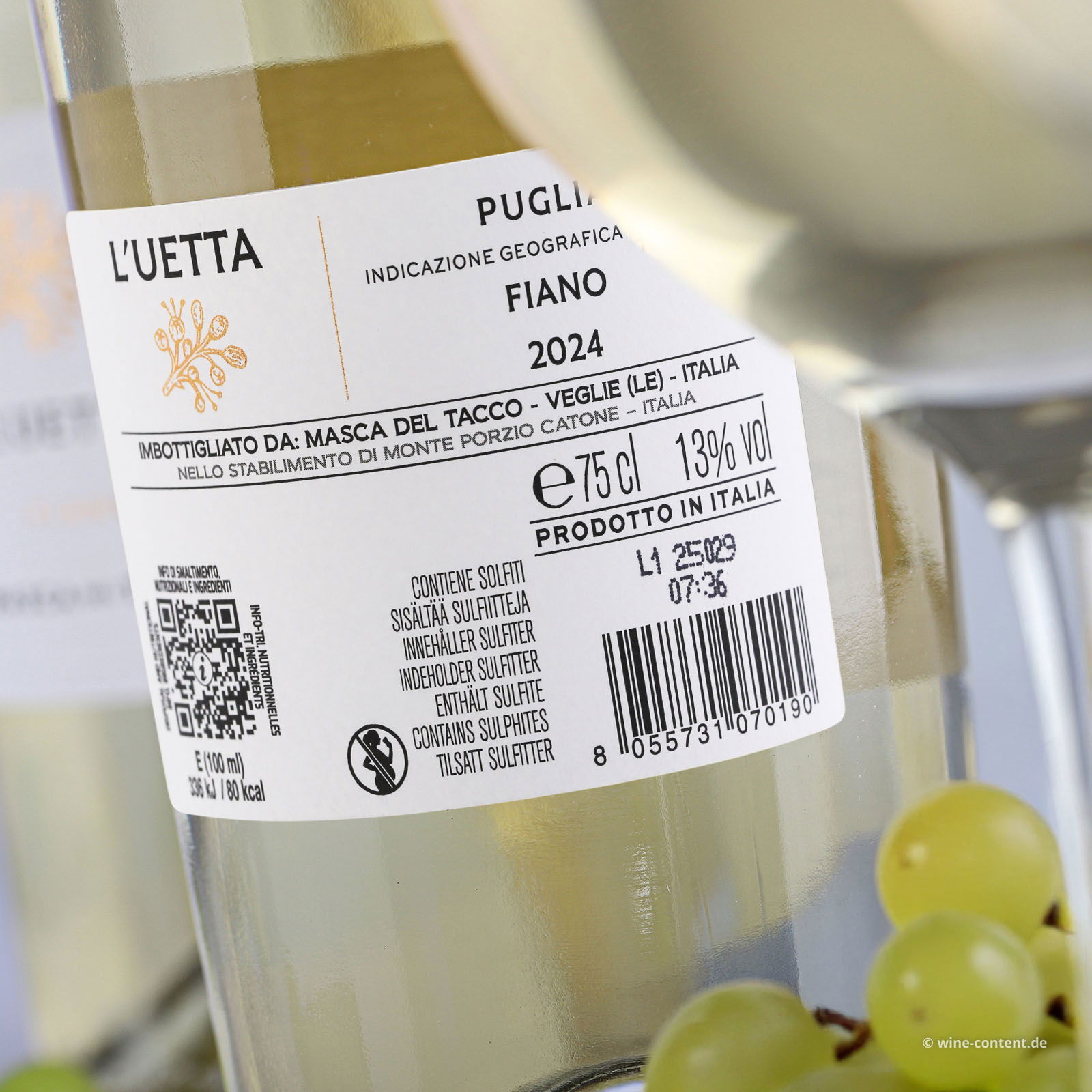 Fiano Puglia 2024 L'Uetta