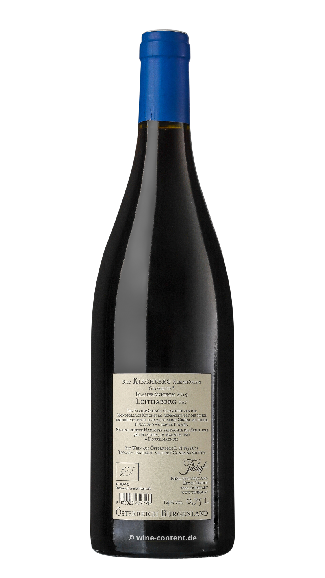 Blaufränkisch 2019 Ried Kirchberg Gloriette Bio Blaufränkisch 2019 Ried Kirchberg Gloriette Bio