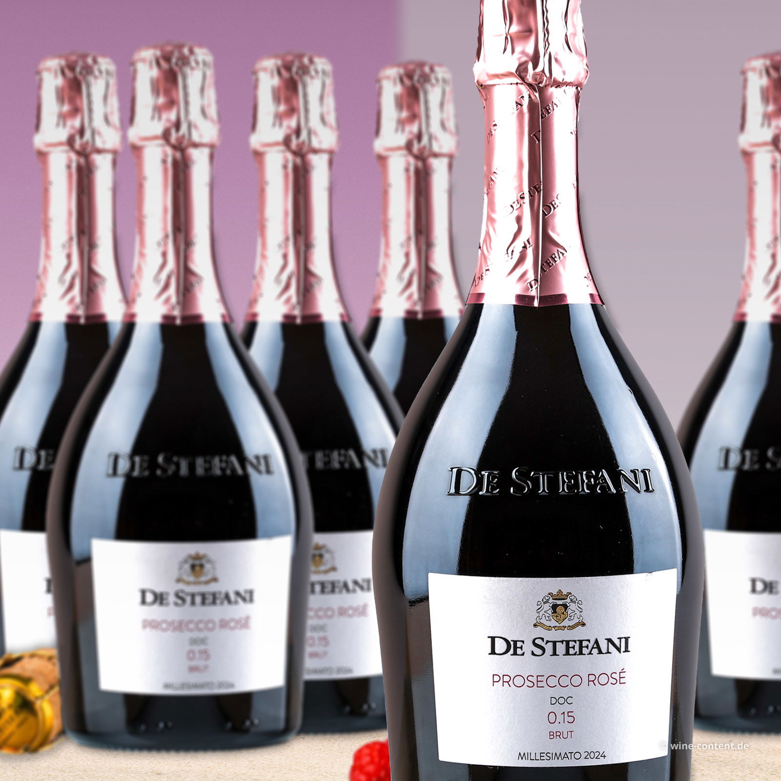 6er-Sparpaket Prosecco Rosé 2024 0.15 Brut