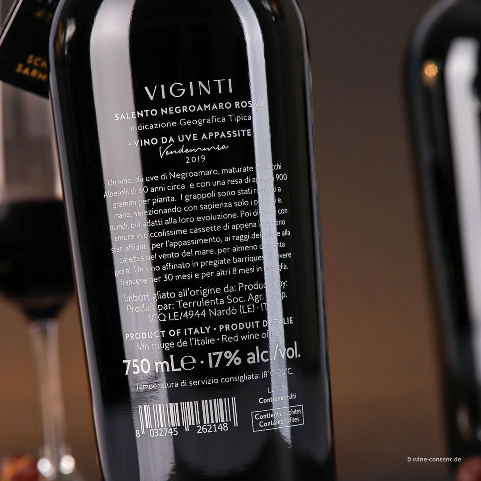 Negroamaro Salento Appassite 2019 Viginti