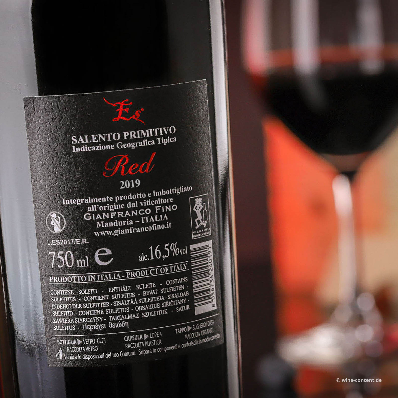 3er-Paket Primitivo Salento 2019 ES Red