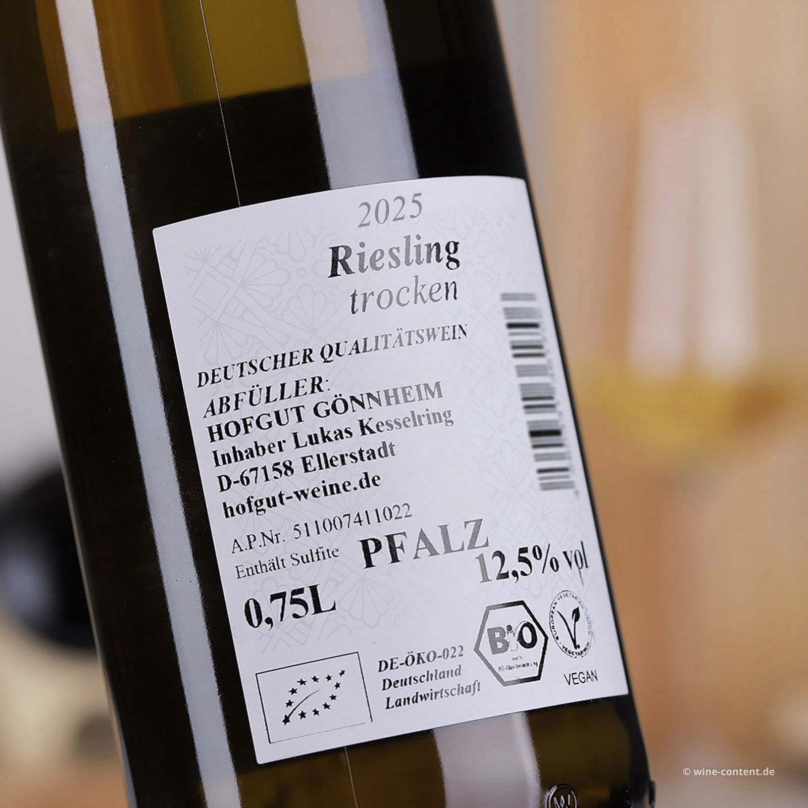 Riesling 2025 Gönnheim Bio
