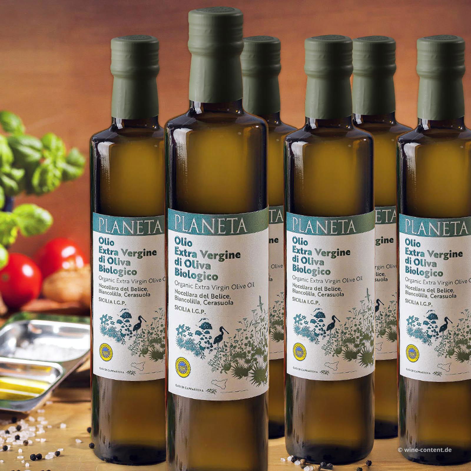 6er-Sparpaket 0,5 L Olivenöl Extra Vergine Sicilia 2024 Bio