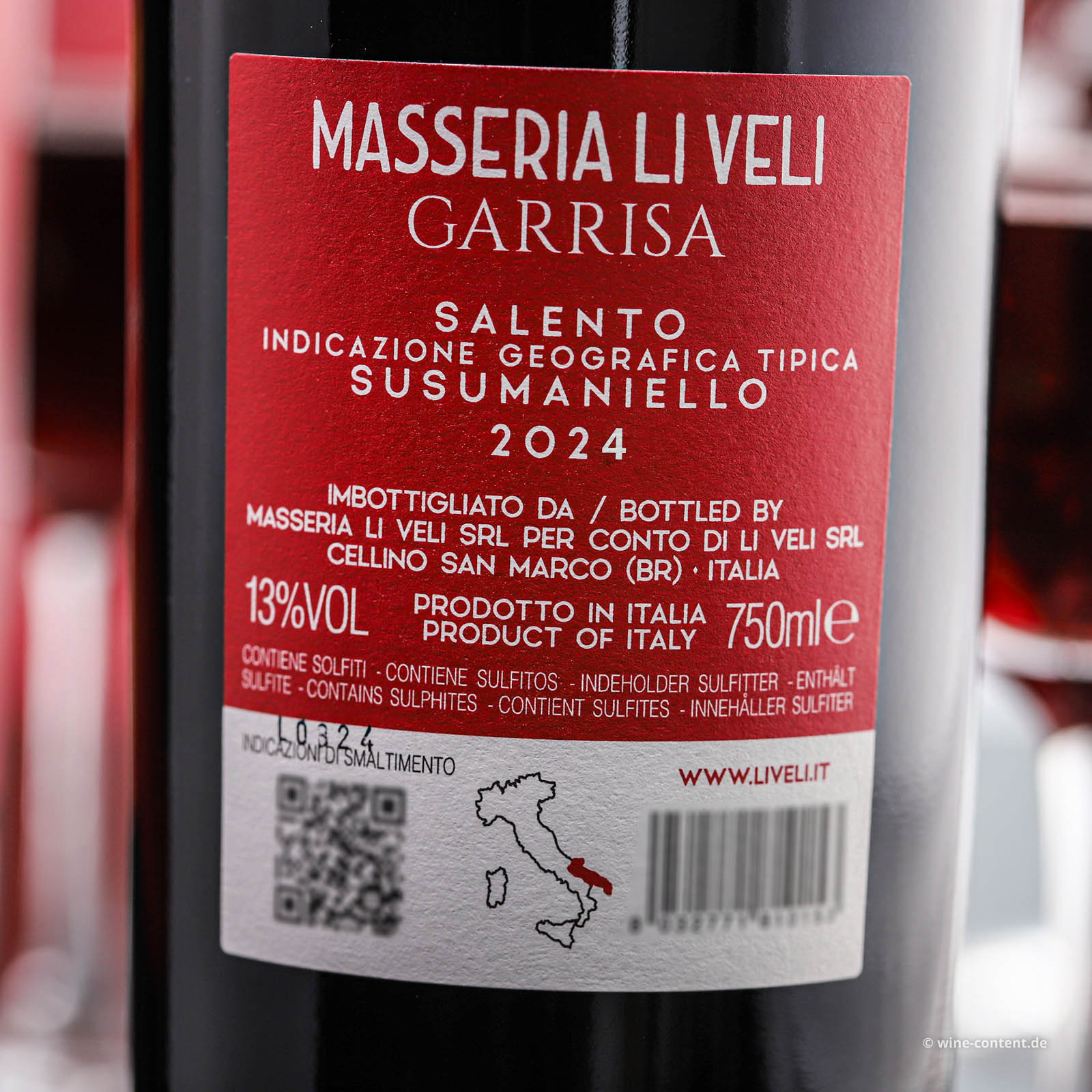 Susumaniello Salento 2024 Garrisa