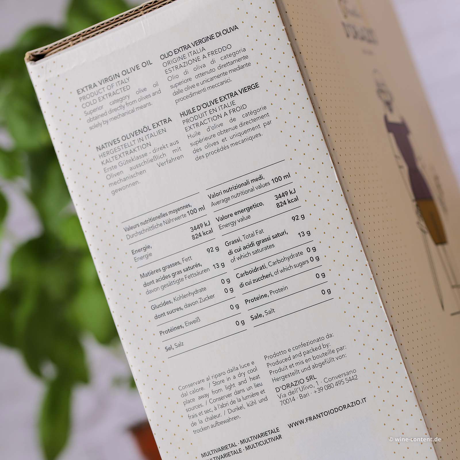 3 L Olivenöl Extra Vergine Il D'Aragona Bag in Box