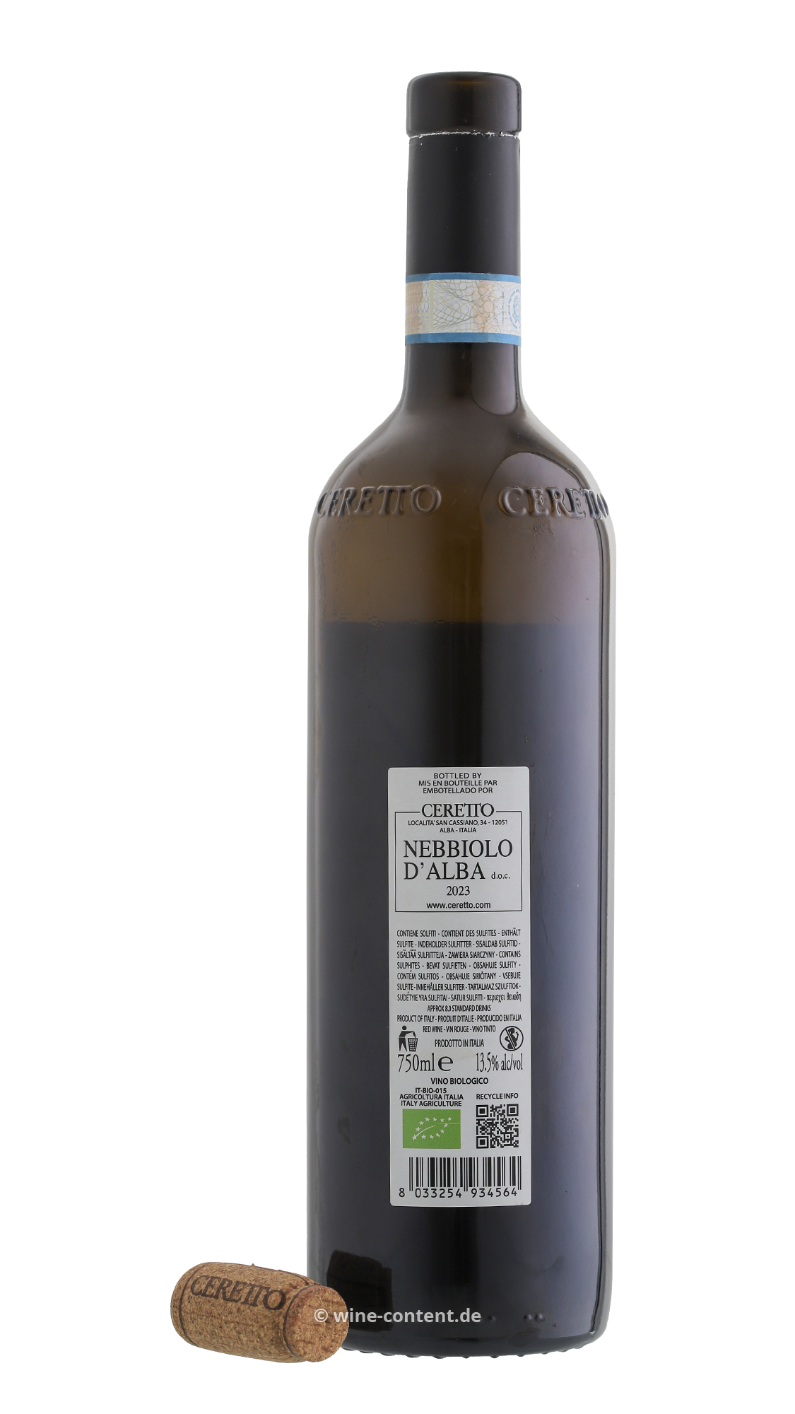 Nebbiolo d'Alba 2023 Bernardina Bio