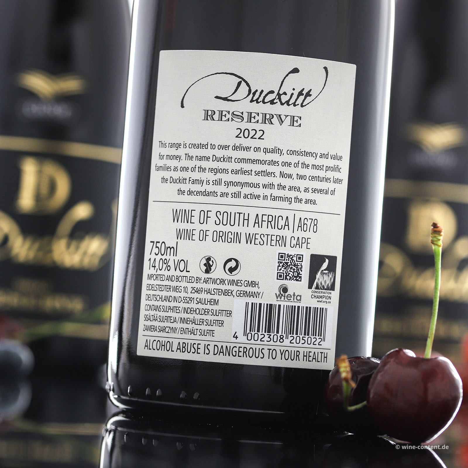 6er-Sparpaket Shiraz Reserve 2022 Duckitt