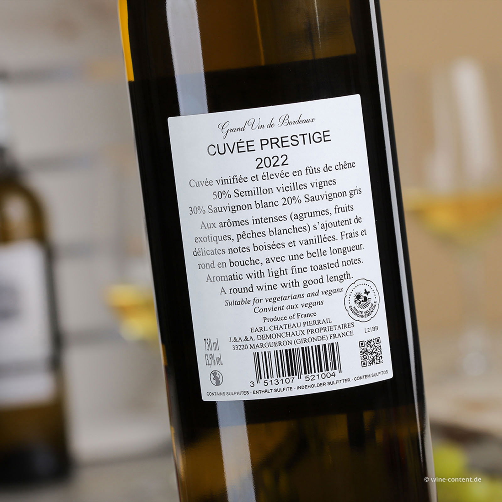 Bordeaux Blanc 2022 Cuvée Prestige